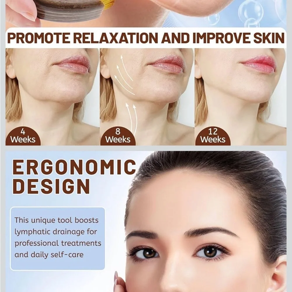 Lymphatic Contour Face Brush, Gua Sha Brush w/Travel Case - Picture 7 of 7